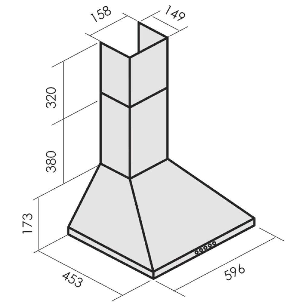 Вытяжка MBS Laurus  160 inox, серебристая
