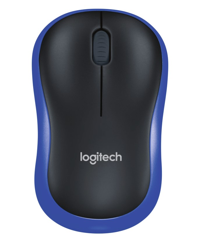 Мышь Logitech USB M 185 wireless Blue