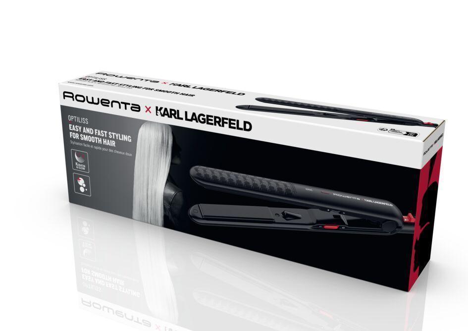 Выпрямитель для волос Rowenta Karl Lagerfeld SF323LF0, черный