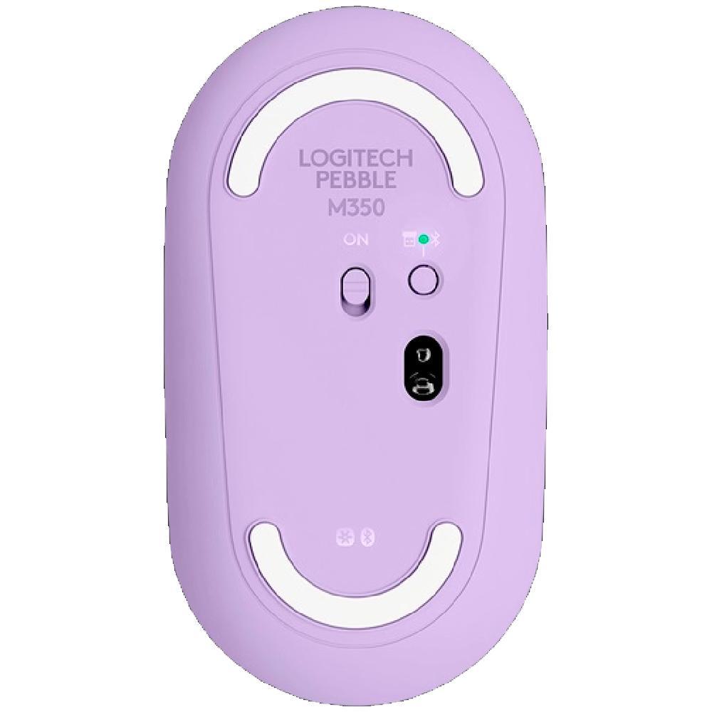 Мышь Logitech Pebble M350 Wireless Mouse Lavander lemonade