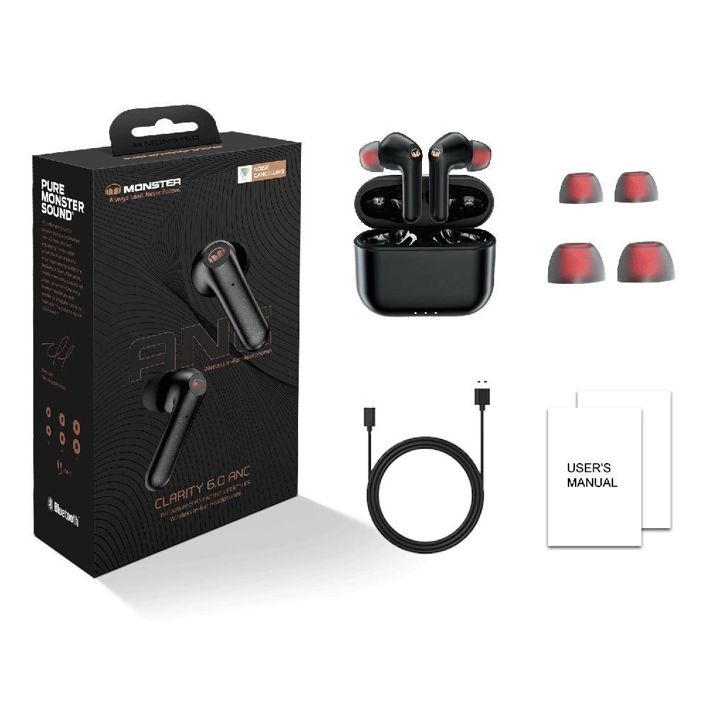 Наушники Monster TWS Clarity 6.0 ANC Earphone (Black)