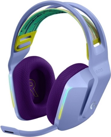 Гарнитура Logitech G733 LightSpeed, сиреневая