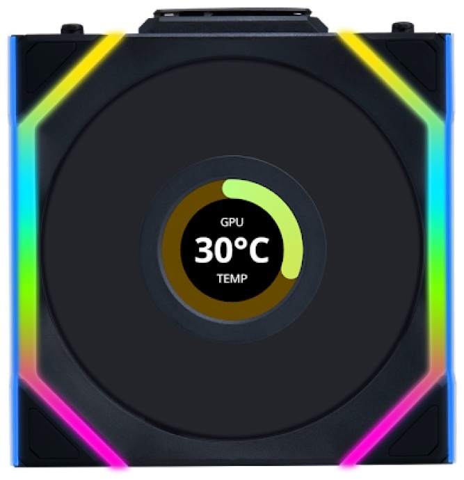 Кулер LIAN LI UNI FAN SL WIRELESS LCD 120mm No controller G99.12SLLCD1W1B.00