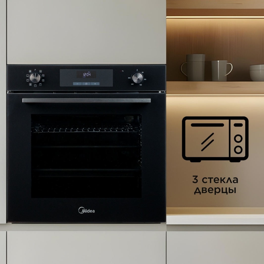 Духовой шкаф Midea MO72105 GB черный