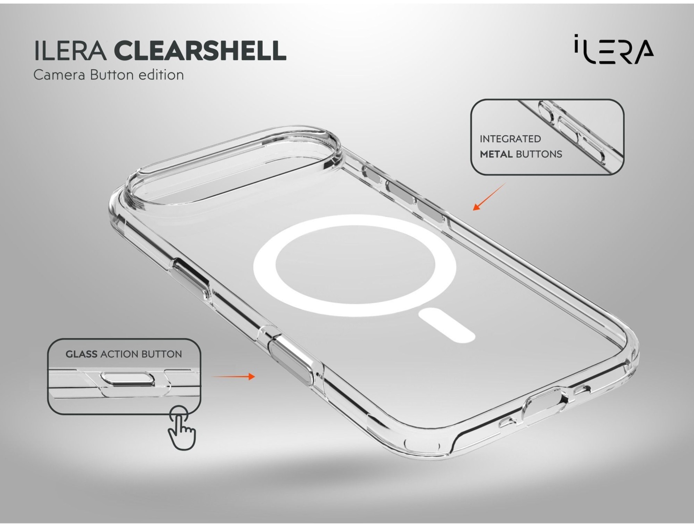 Чехол iLera для Apple iPhone Air прозрачный