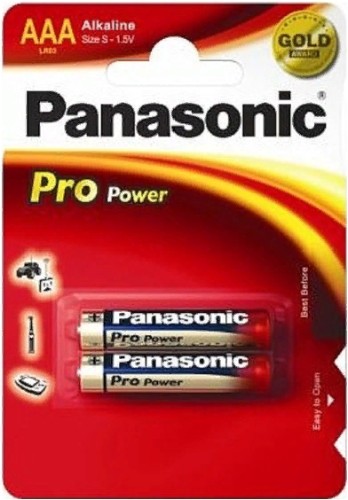 Батарейки Panasonic Pro Power AAA LR03, 2 шт