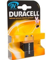 Батарейка Duracell 9V 6LR61-MN1604, 1 шт