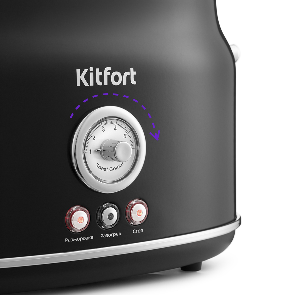 Тостер Kitfort КТ-2038-1 чёрный