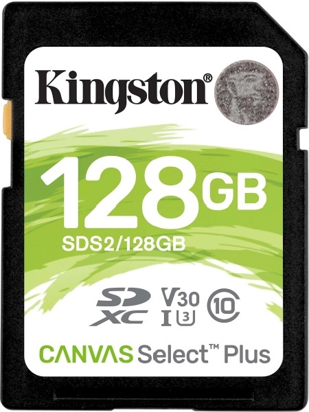 Карта памяти Kingston Canvas Select Plus SDS2, 128GB