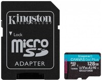 Карта памяти Kingston Canvas Go Plus SDCG3, 128Gb