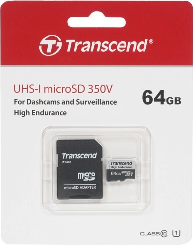 Карта памяти Transcend TS64GUSD350V U1 64Gb