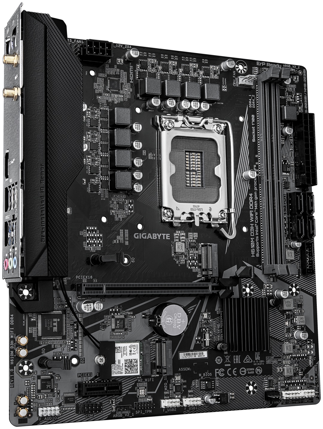 Материнская плата GIGABYTE H610M D3H WIFI DDR4