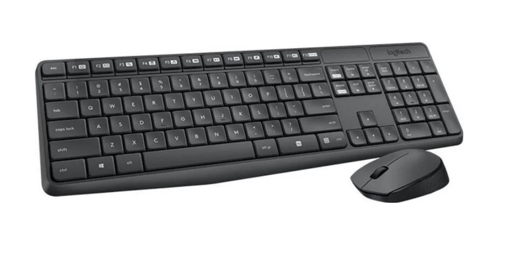 Клавиатура Logitech 920-007948 черная, + мышь