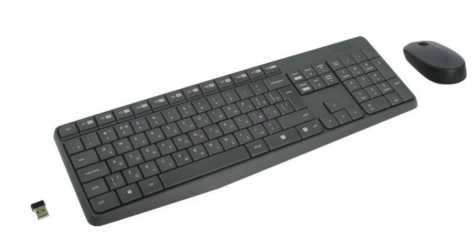 Клавиатура Logitech 920-007948 черная, + мышь