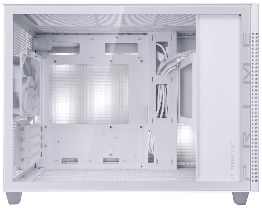 Корпус ASUS AP201 Tempered Glass белый