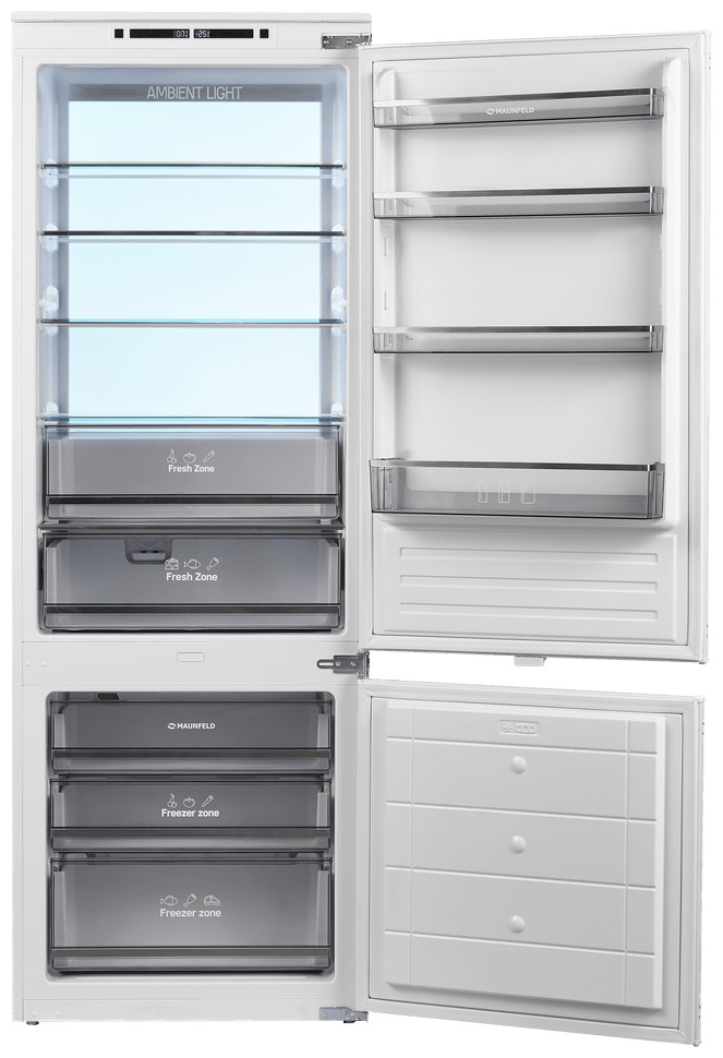 Холодильник MAUNFELD AUNFELD MBF193NFW1GR Inverter белый