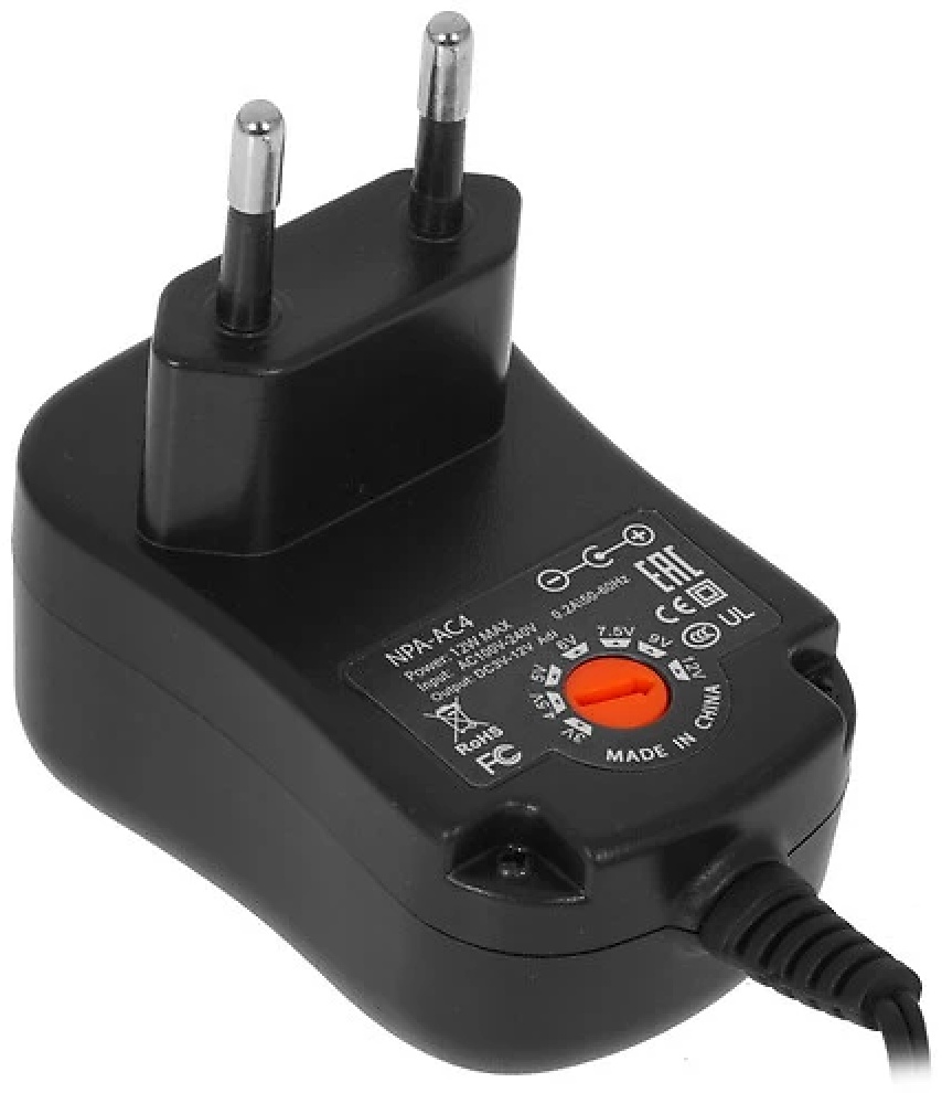 Зарядное устройство Gembird Gembird NPA-AC4 DC 12 Вт черный