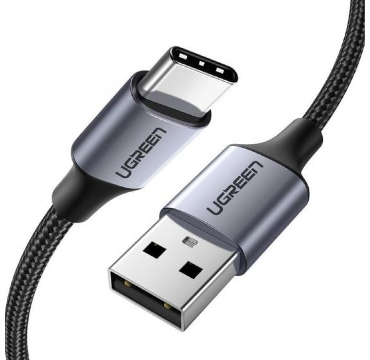 Кабель Ugreen USB TypeC (M), USB Type-A (M), 2 м, 60128 черный