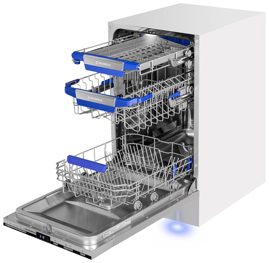 Посудомоечная машина MAUNFELD MLP45230 Light Beam Inverter Wi-Fi серый