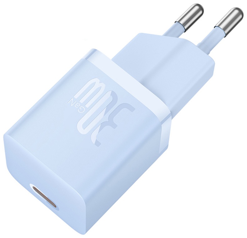 Зарядное устройство Baseus GaN5 (mini) 1C 30W Blue USB Type-C 30 Вт голубой