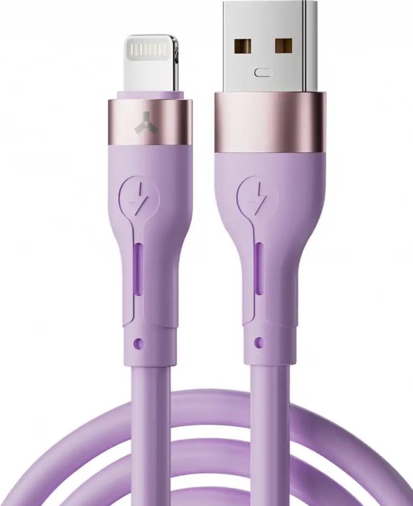 Кабель Accesstyle USB Type-A (M), Lightning (M), 1 м, AL24-S100 фиолетовый