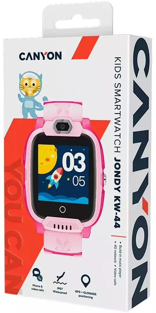 Смарт-часы Canyon Jondy KW-44 43 мм розовый