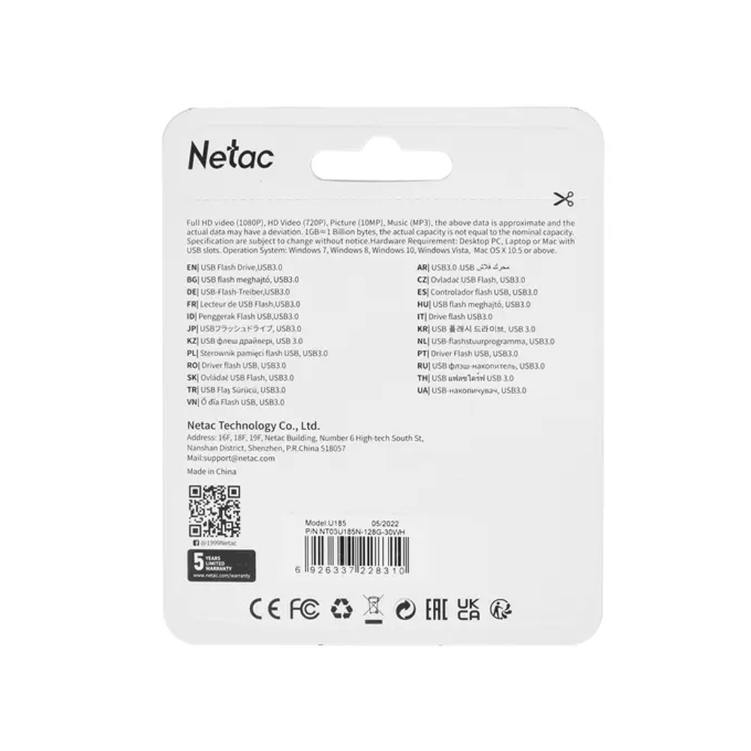 USB Flash карта Netac NT03U185N-128G-30WH 128GB