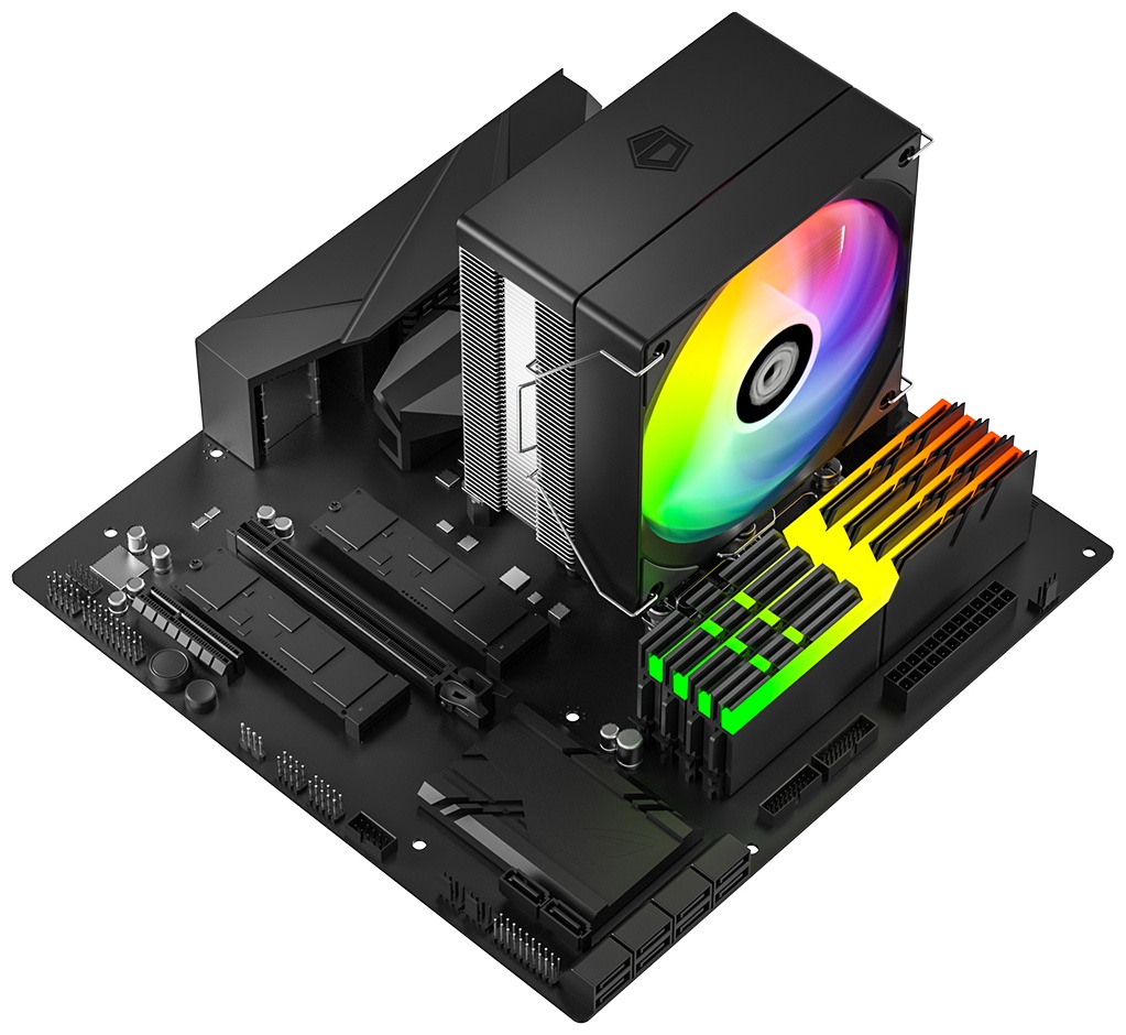 Кулер для процессора ID-Cooling SE-214-XT V2 ARGB, черный
