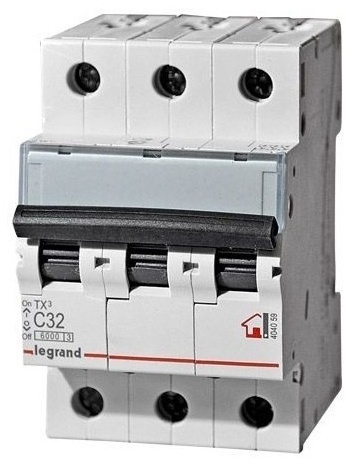 Автоматический выключатель Legrand TX3 C32A 3П 6000 404059