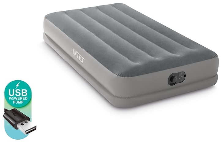 Матрас Intex 64112, 191x99x30 см, насос встроенный