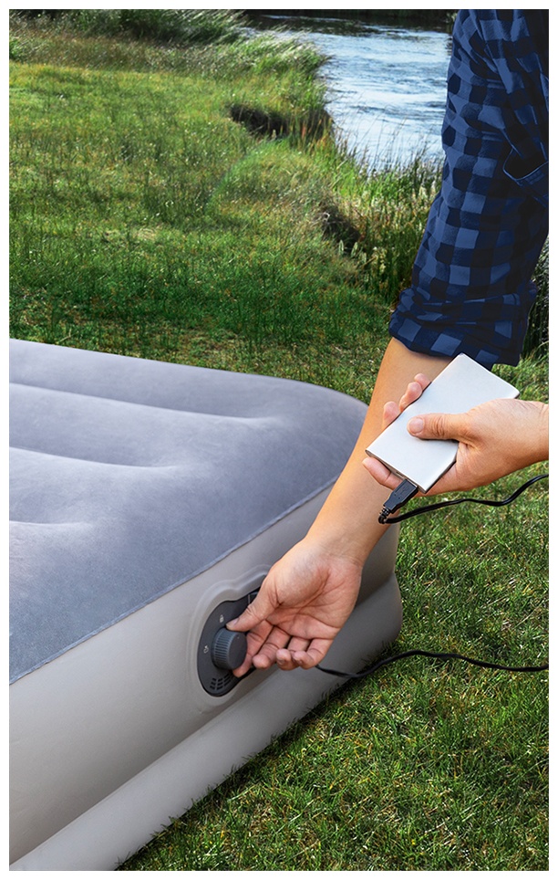 Матрас Intex 64112, 191x99x30 см, насос встроенный