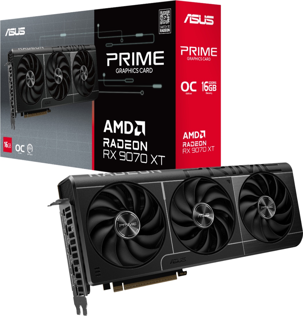 Видеокарта ASUS Prime-RX9070XT-O16G 16 Гб