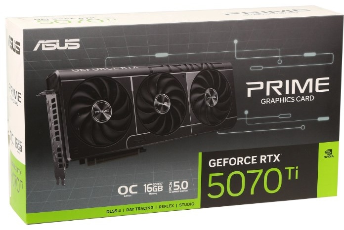 Видеокарта ASUS RTX 5070 Ti Prime OC Edition/PRIME-RTX5070TI-O16G 16 Гб