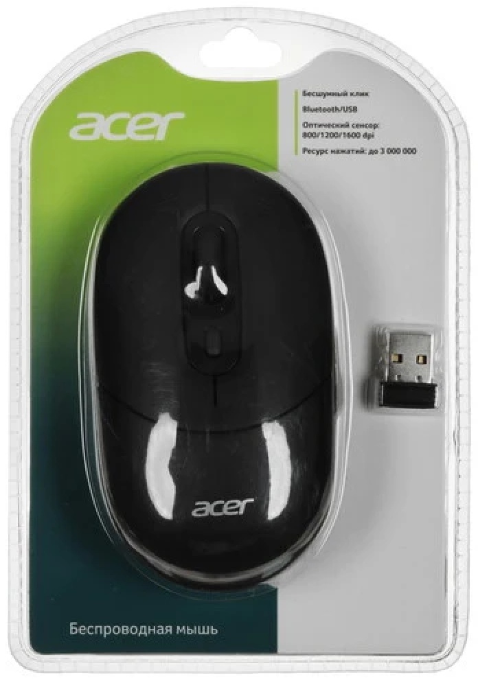 Компьютерная мышь Acer OMR301, черная