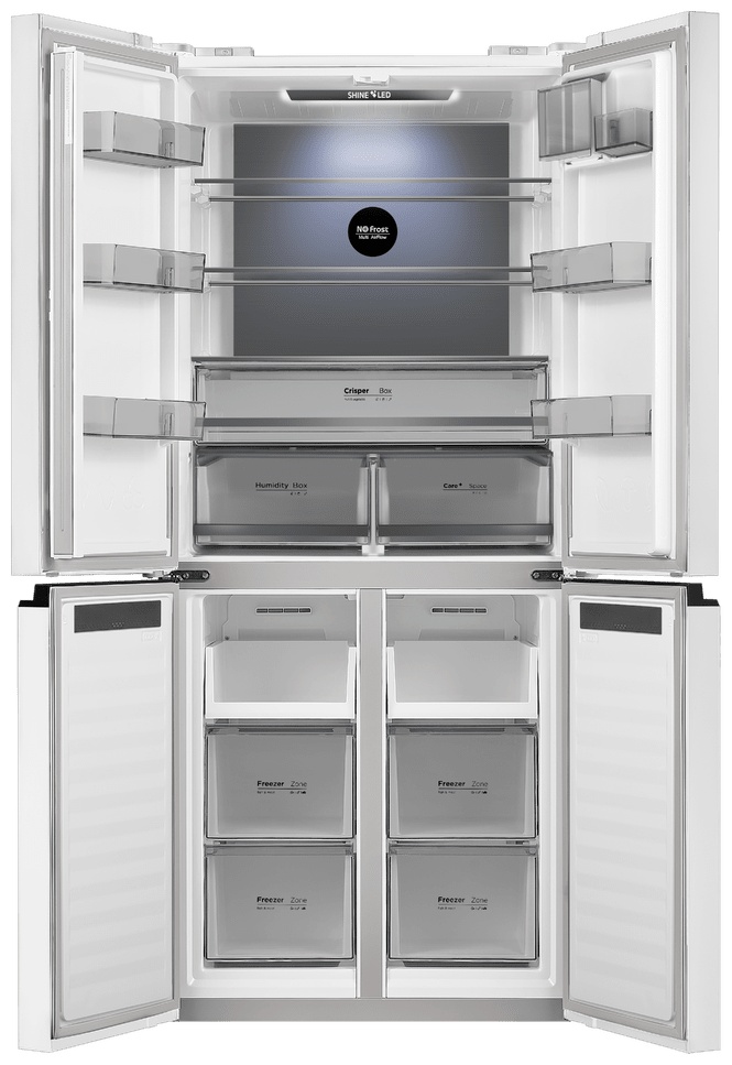 Холодильник MAUNFELD MFF192NFPW01 Inverter белый