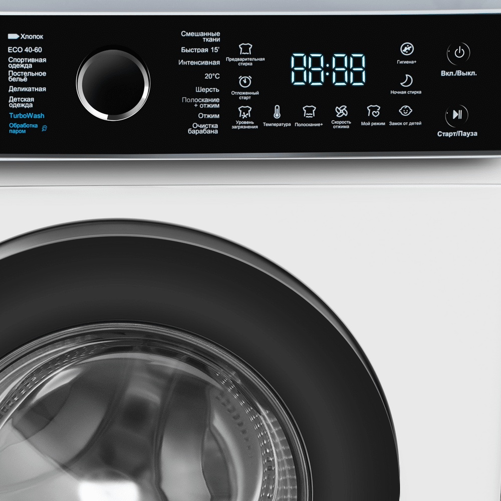 Стиральная машина MAUNFELD MFWM106IWHT белый, черный