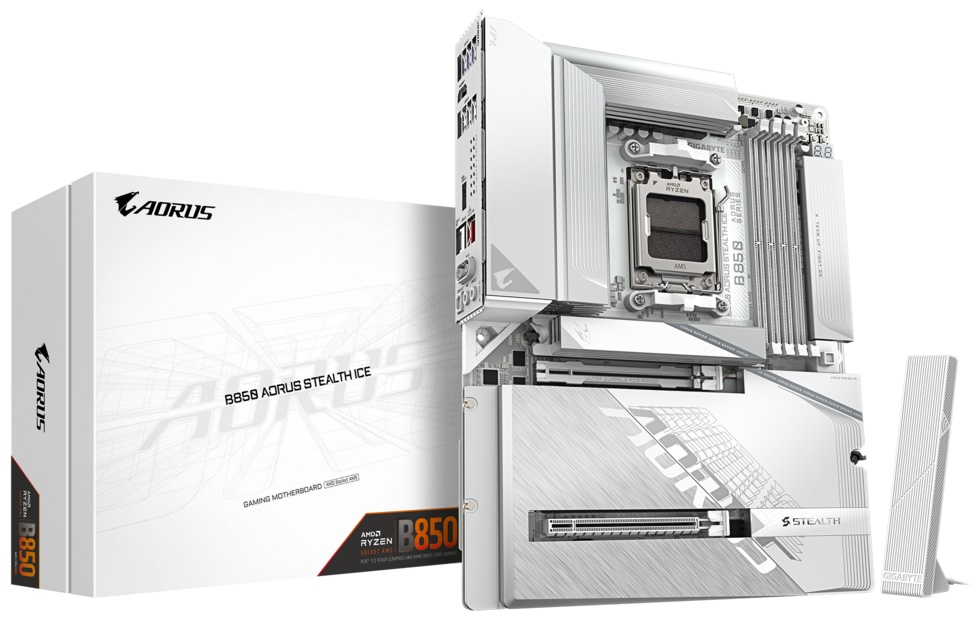 Материнская плата GIGABYTE B850 AORUS STEALTH ICE