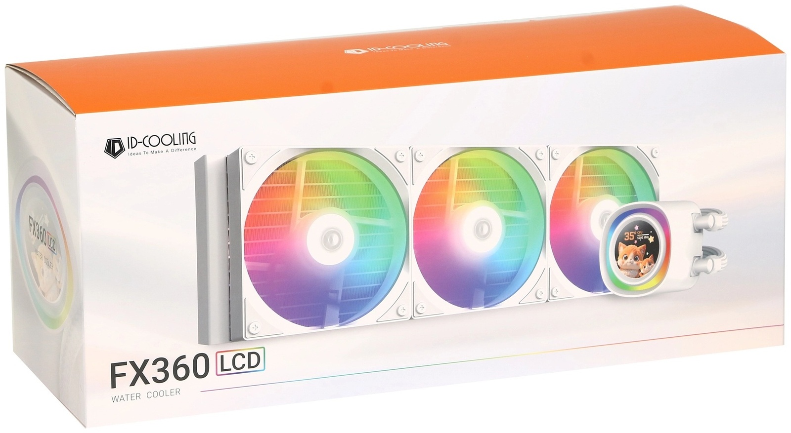 Система охлаждения ID-Cooling ID-CPU-FX360 LCD White, белая