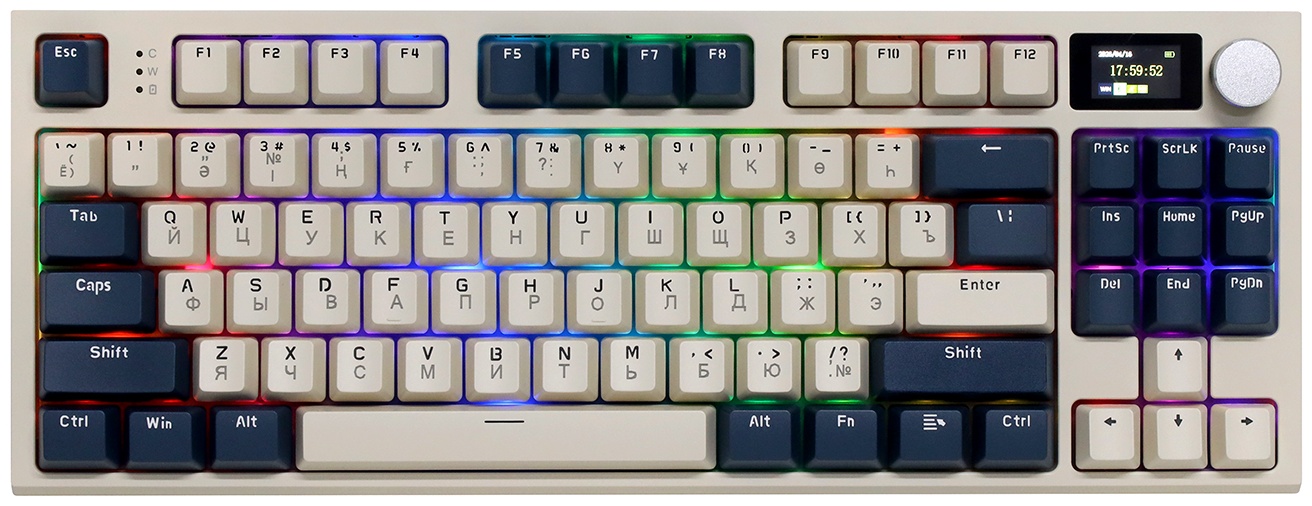 Клавиатура Attack Shark K86 синий