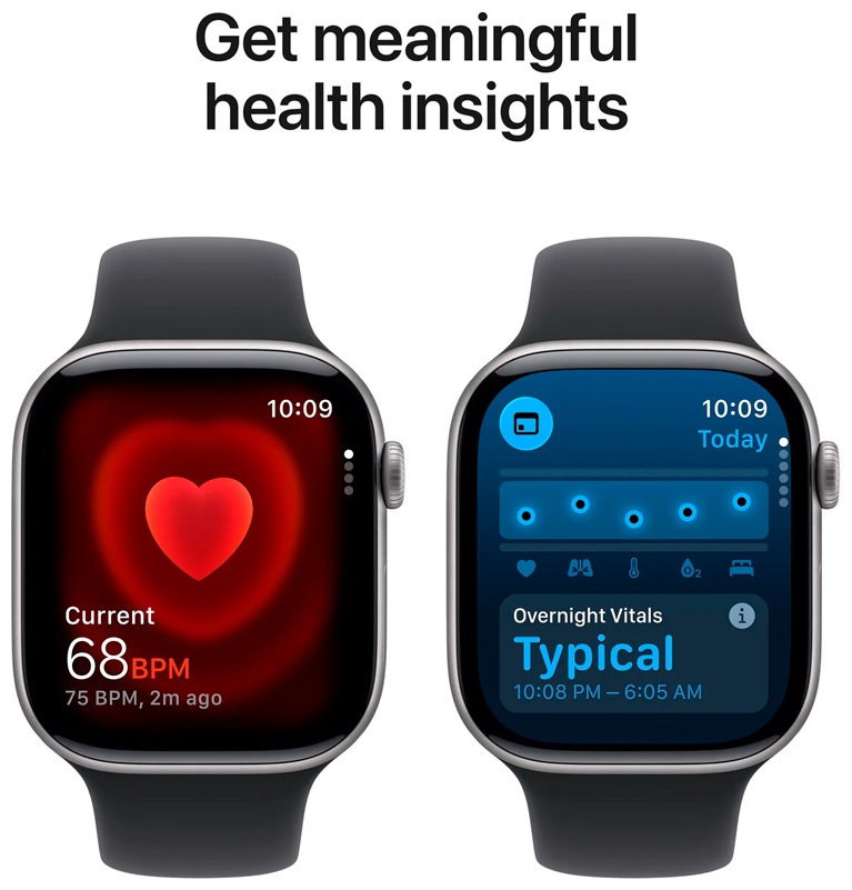 Смарт-часы Apple Watch Series 11 M/L 46 мм серебристый-фиолетовый