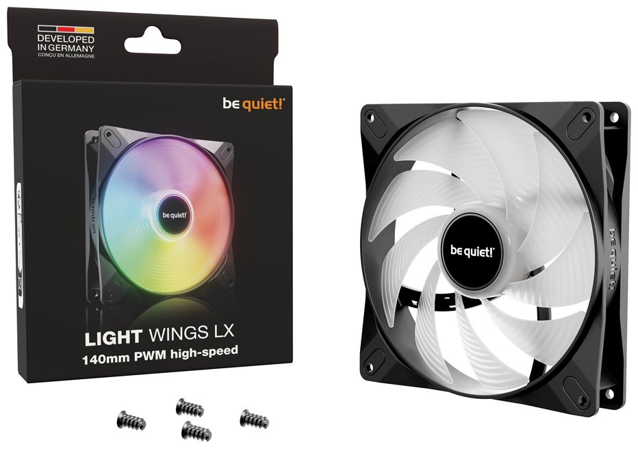 Вентилятор для корпуса Be quiet Light Wings LX 140mm PWM high-speed, BL129