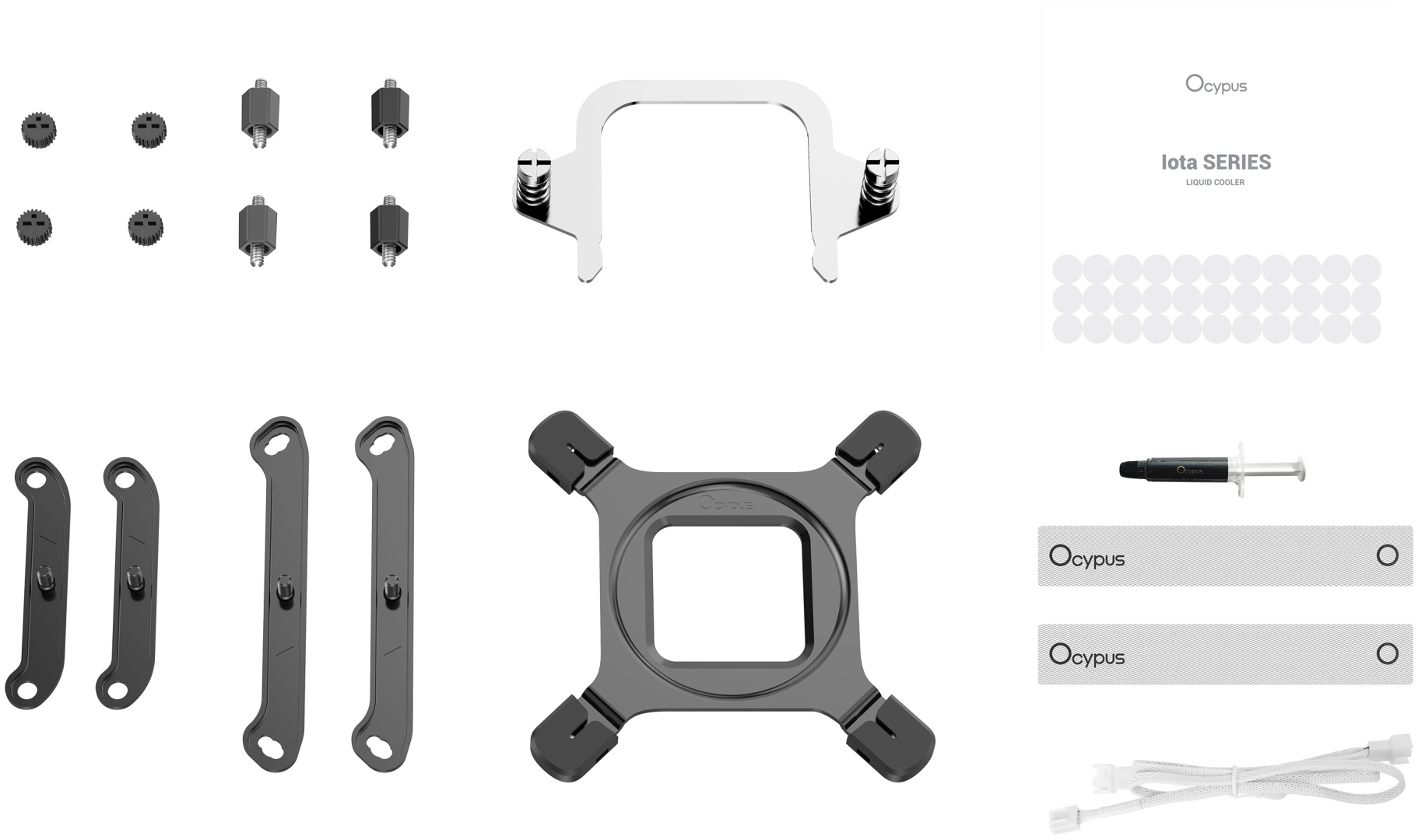 Кулер Ocypus Iota L24 WH, Iota-L24-WH2ANWNN00X-GL белый
