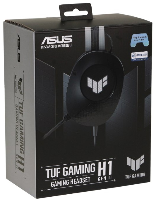 Наушники ASUS TUF Gaming H1 Gen II (90YH044B-BHUA00) черный
