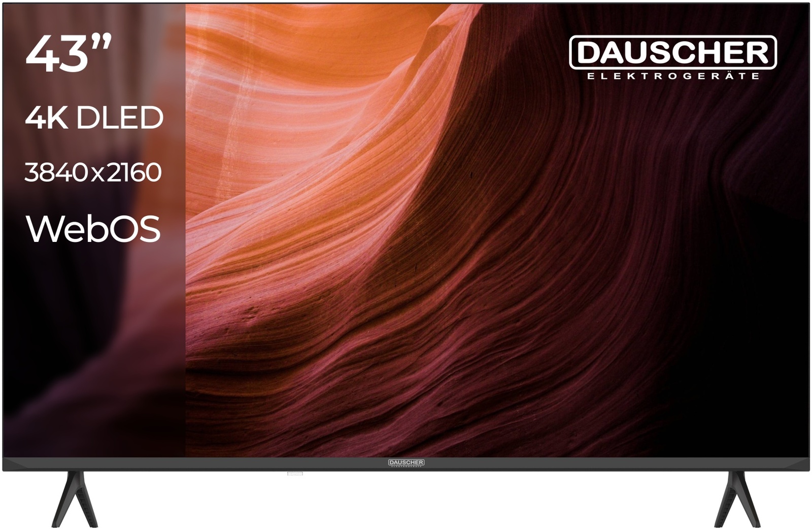 Телевизор DAUSCHER DA43UHD 109 см черный
