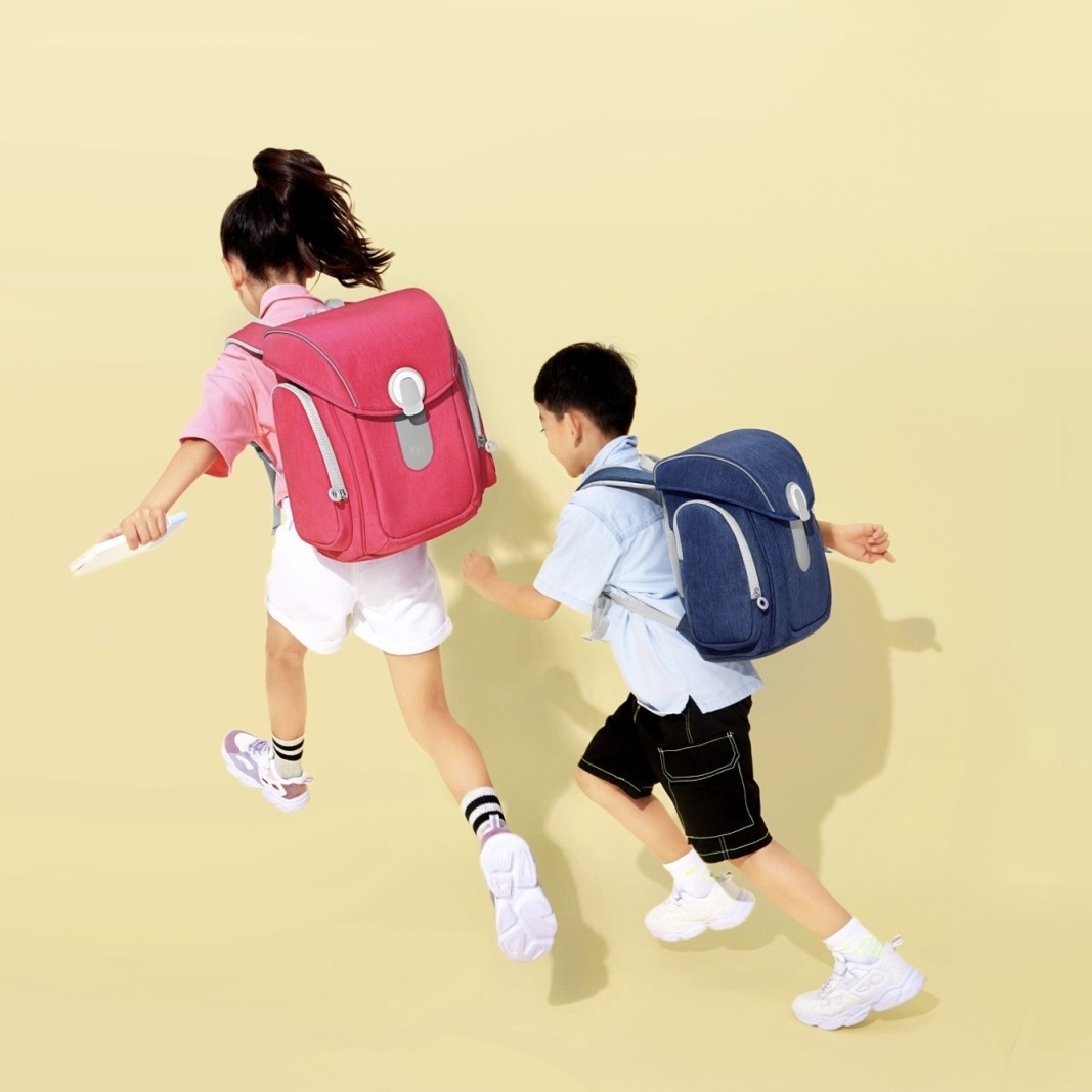 Рюкзак NinetyGo Smart School Bag 217675 серо-персиковый