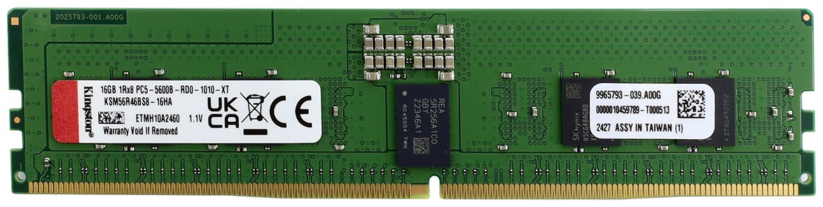 Оперативная память Kingston ECC Reg, KSM56R46BS8-16HA 16 Гб