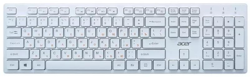 Клавиатура Acer OKW123, белая
