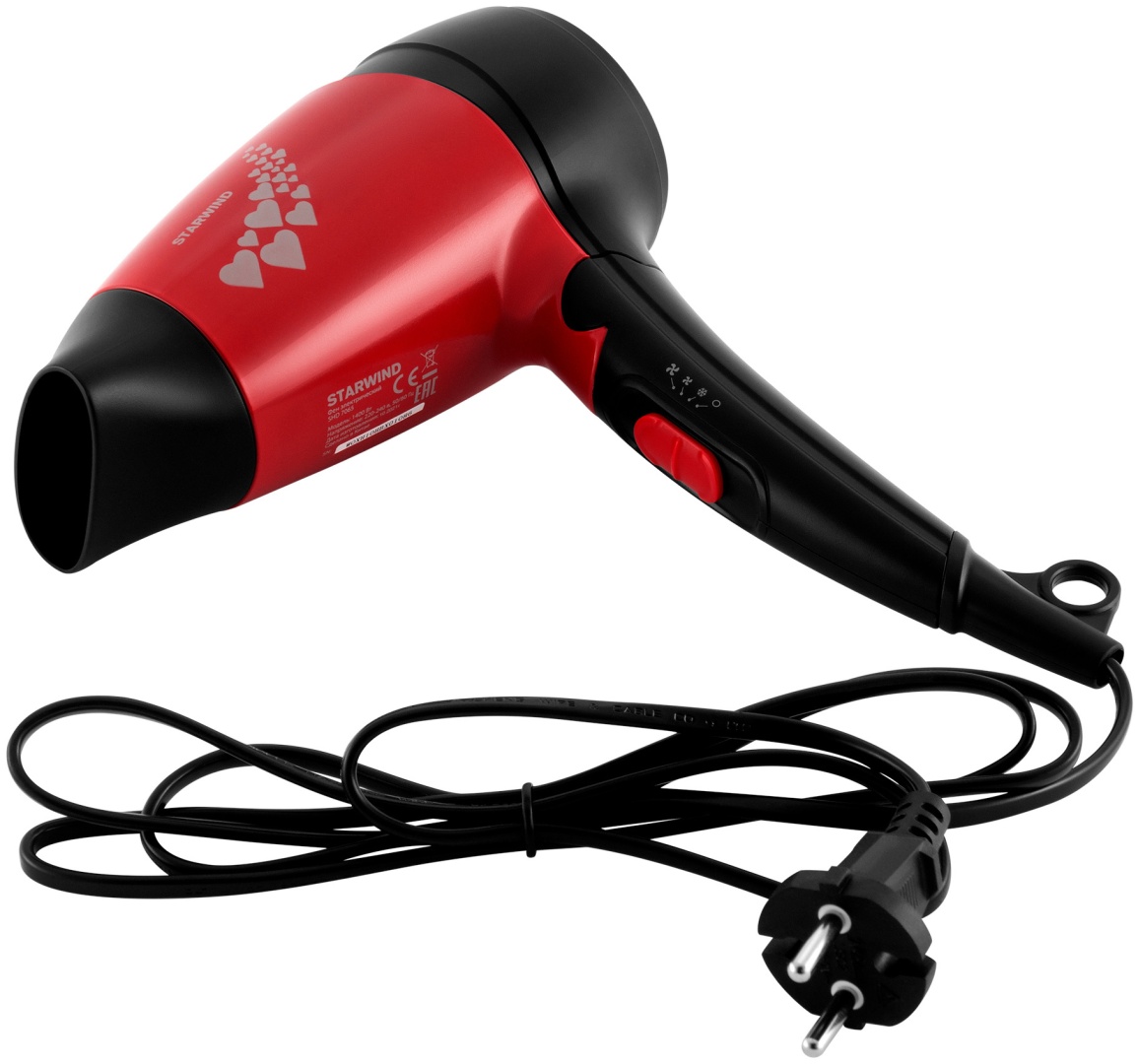 Starwind SHD 7065 компактный фен 1400 Вт