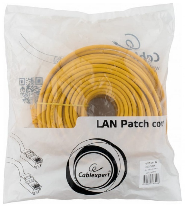 Кабель Cablexpert RJ-45 - RJ-45 30 м PP12-30M/Y