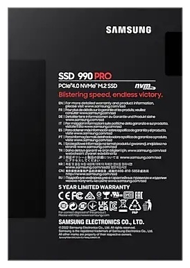 SSD Samsung 990 PRO MZ-V9P1T0BW 1000 Гб